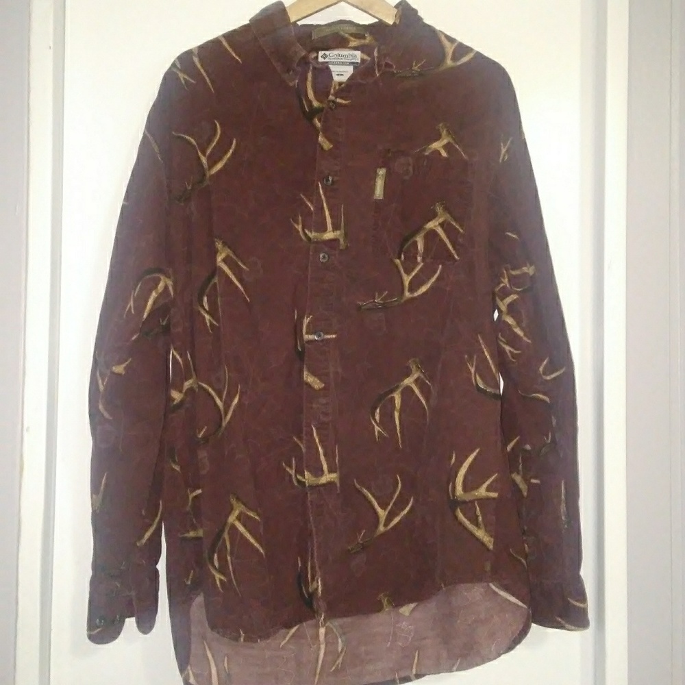 Columbia River Lodge Men's Corduroy Antler's Shirt